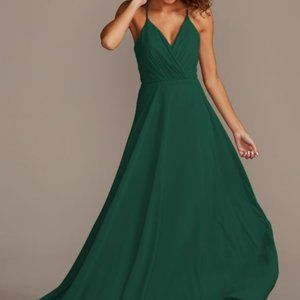 NEW David's Bridal Juniper Spaghetti Strap Full Skirt Bridesmaid dress